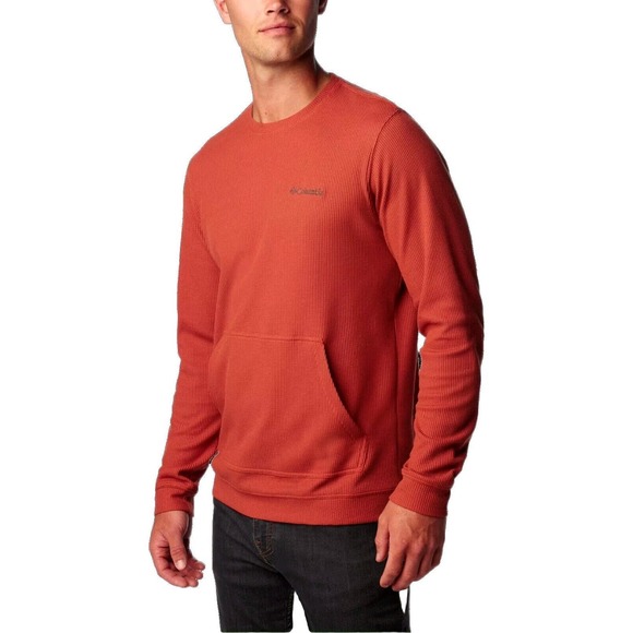 Columbia Pitchstone Knit Crew Sweatshirt for Men - Warp Red - 2XL - Picture 5 of 5